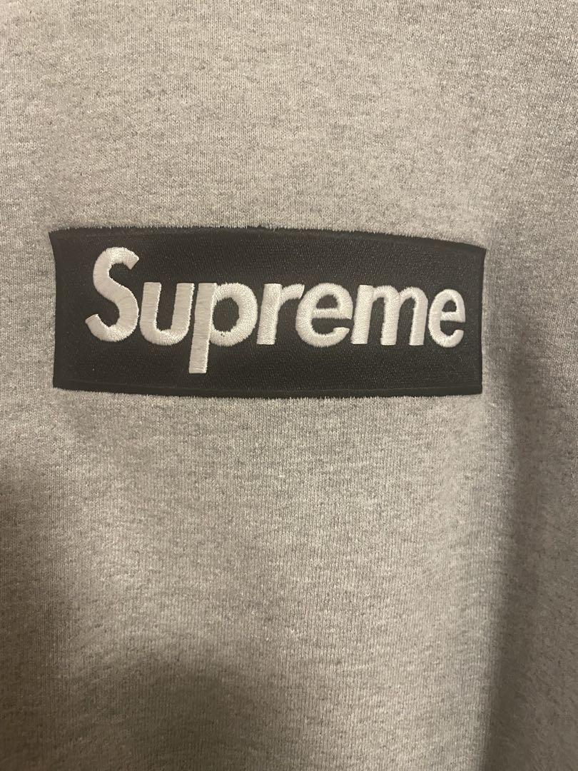 Supreme Box Logo Crewneck Heather Grey