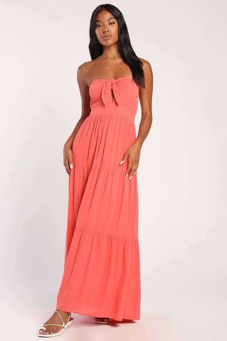 New lulus coral Maxi Dress
