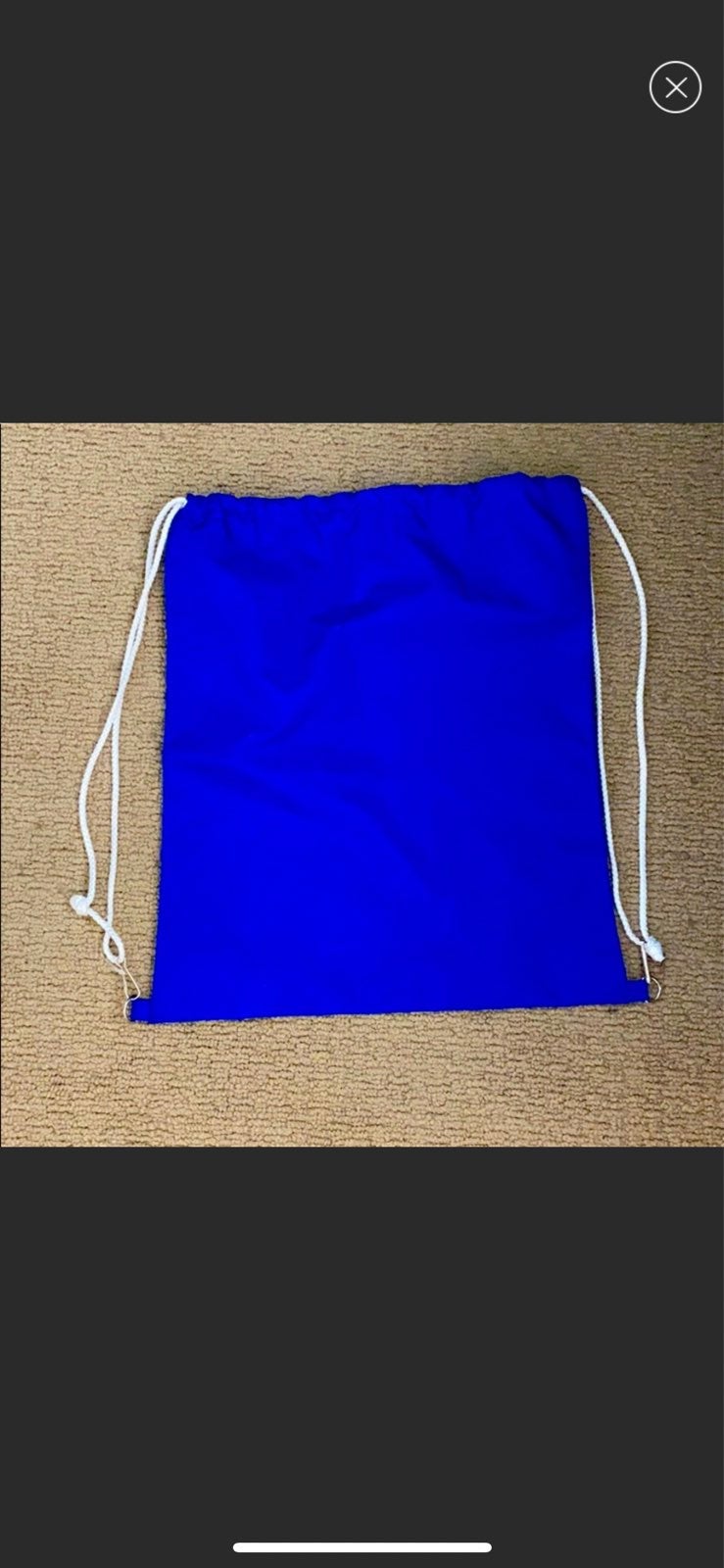Blue Toppers Drawstring waterproof bag
