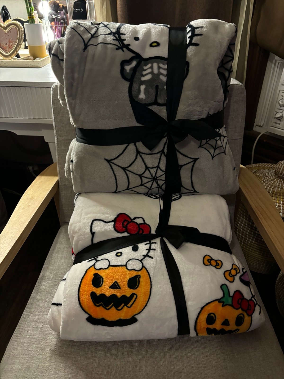 Hello kitty Halloween blankets