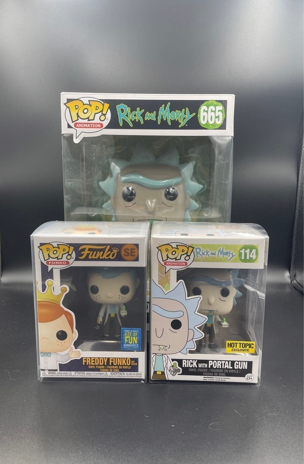 Funko Pop! SE Freddy Funko As Rick With Portal Gun Lot