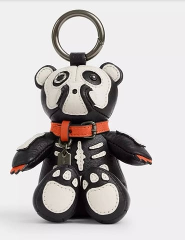 6079 Coach Halloween Skeleton Bear Bag Charm