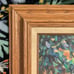 OOAK Vintage Original Oil Painting of House and Hydrangea Flowers - M. Bryce '95