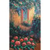 OOAK Vintage Original Oil Painting of House and Hydrangea Flowers - M. Bryce '95