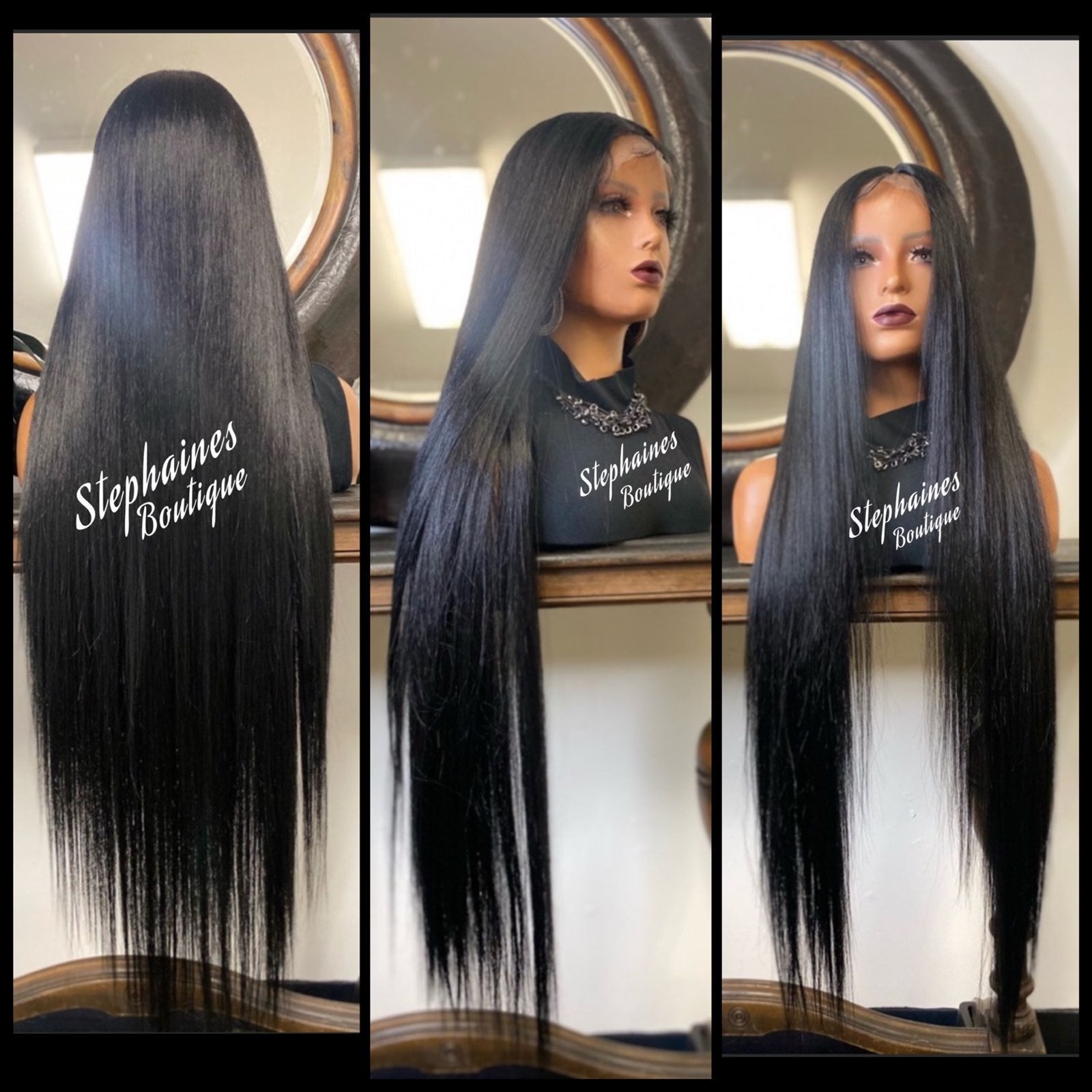 Human Hair blended lace front wig