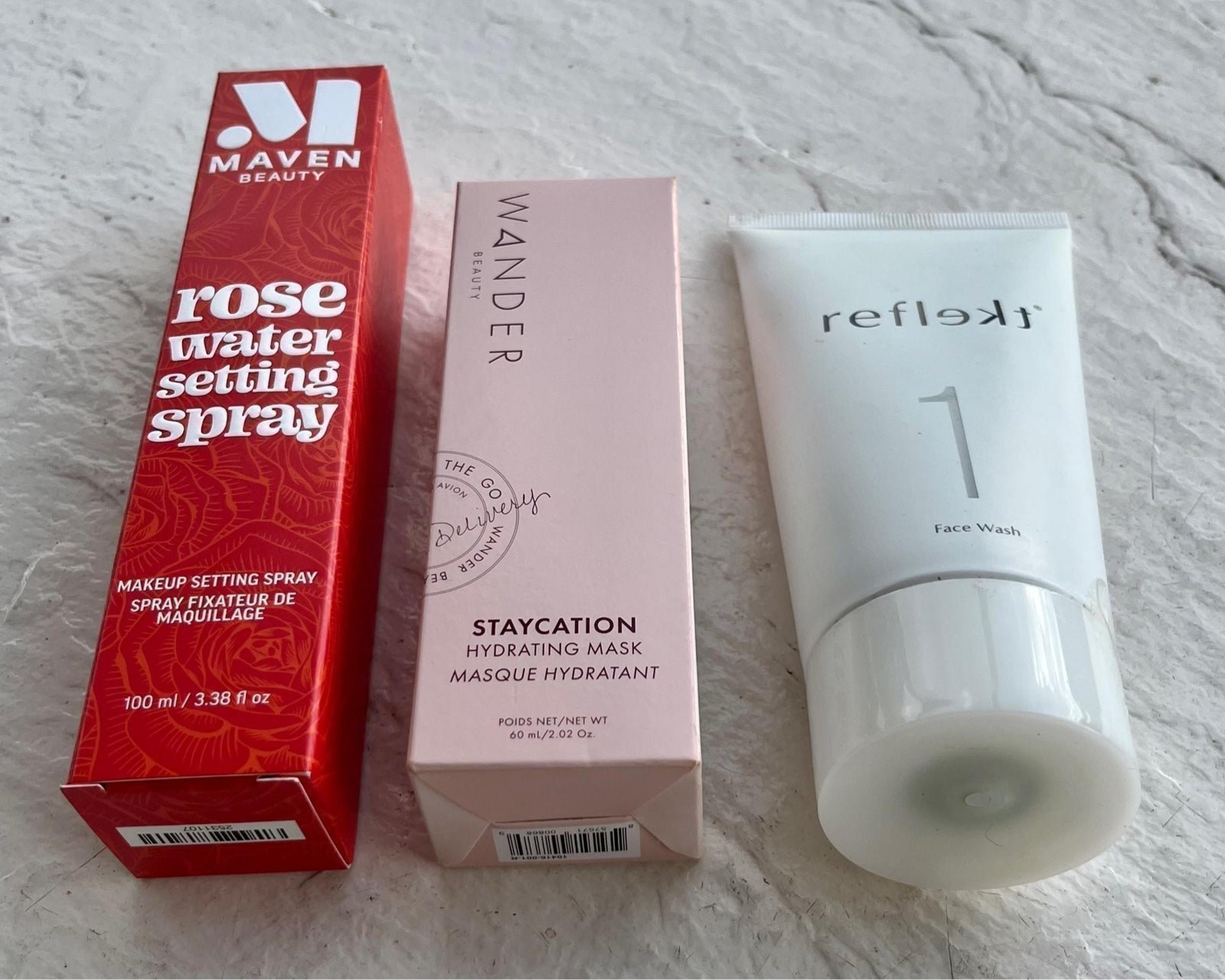 3xBRAND NEW SKINCARE BUNDLE MAVEN BEAUTY, WANDER BEAUTY & REFLEKT1 ALL FULL SIZE