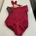 NWT Miraclesuit Rock Solid Europa Halter One Piece Grenadine Red Size 14