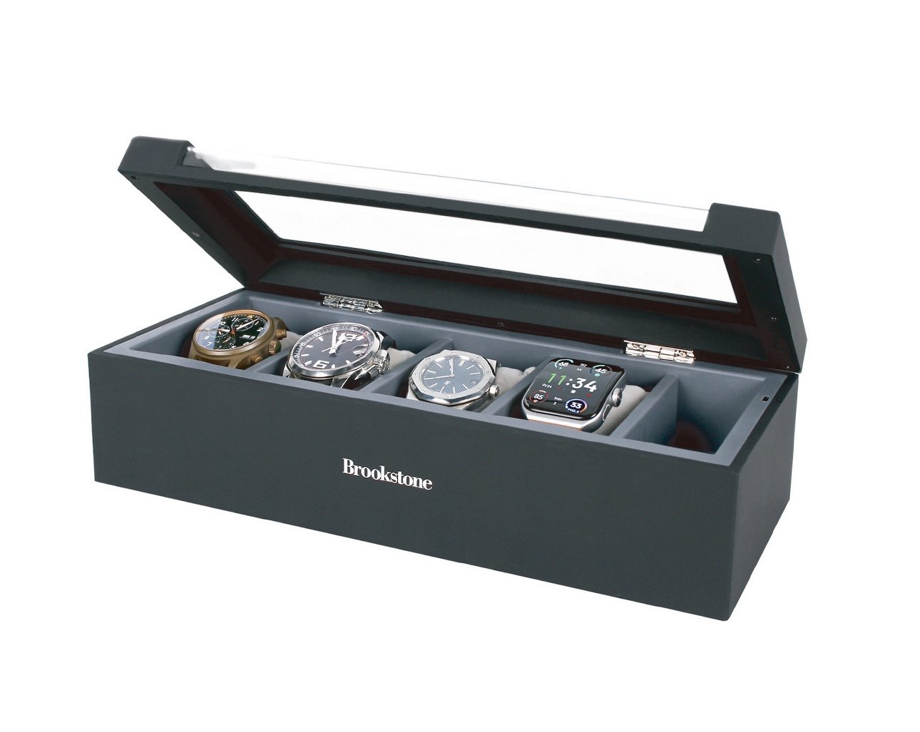Brookstone Light Box 4-Piece Light-Up Watch Case