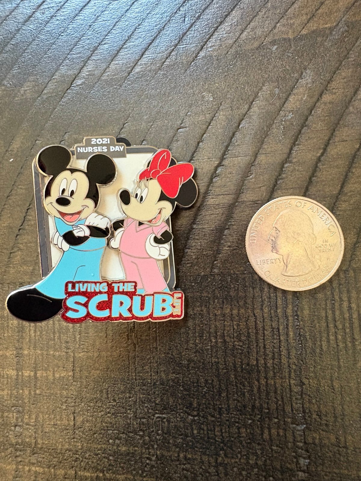 Disney Nurses Day 2021 Pin Minnie and Mickey