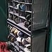20-Cube Gray Stackable Shoe Cubby Organizer, Free Standing Shoe Cube Rack