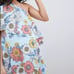Asos Maternity One Shoulder Cape Dress Blue Floral