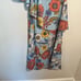 Asos Maternity One Shoulder Cape Dress Blue Floral