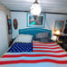 American flag afghan