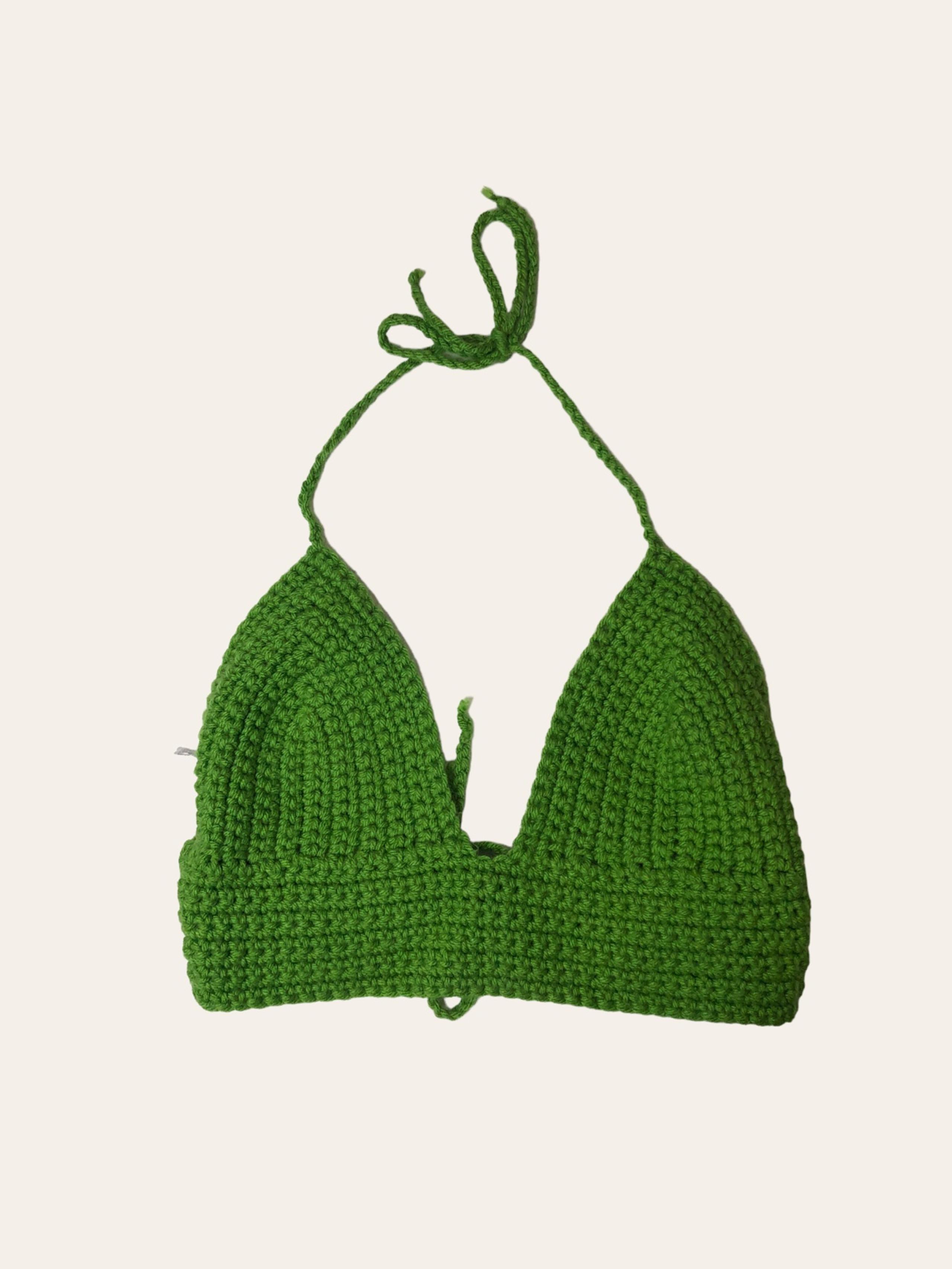 Green Knit Halter top