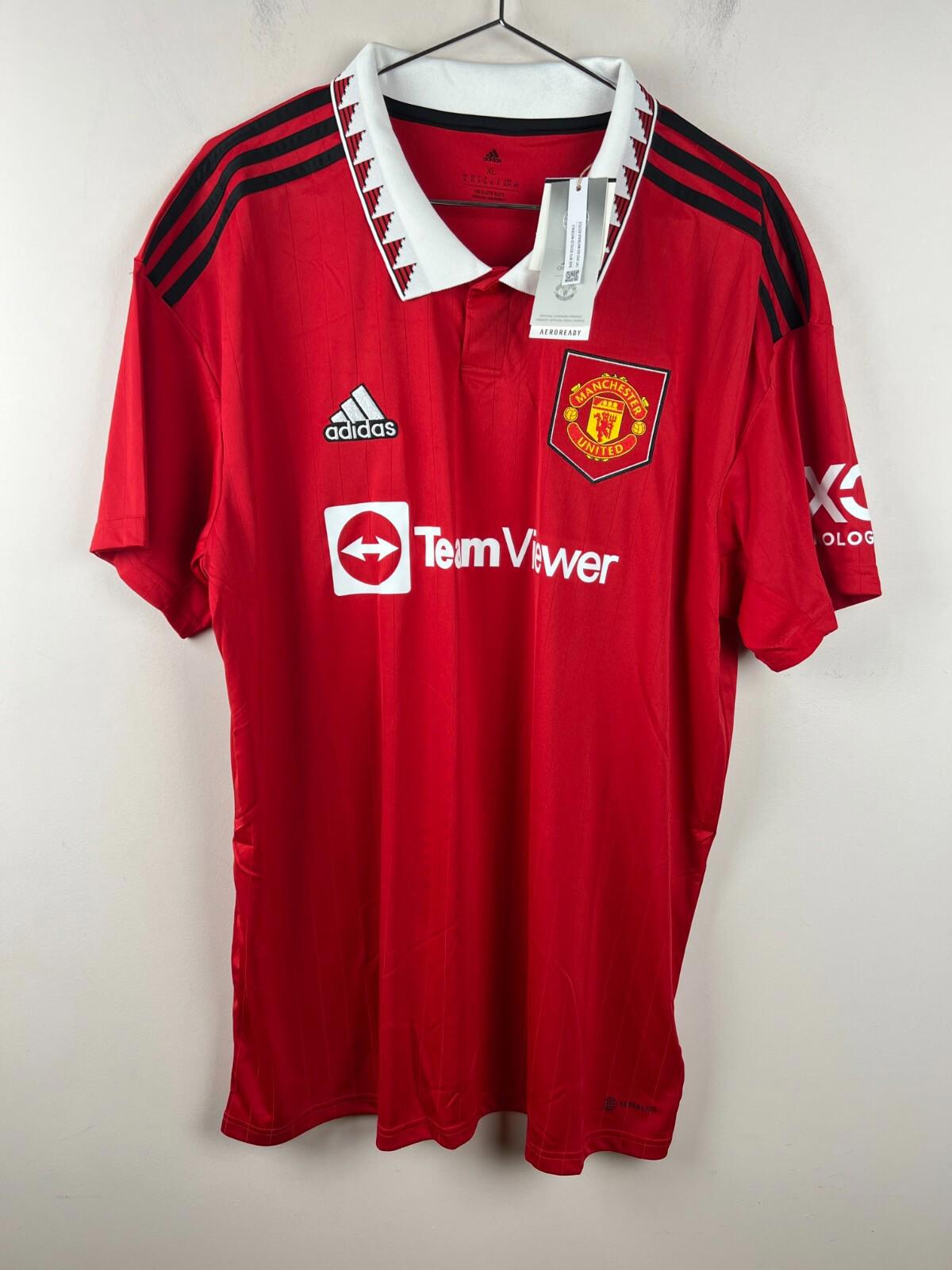 Adidas Manchester United Home Jersey 2022/23 Red XL MUFC Soccer Shirt H13881 NWT