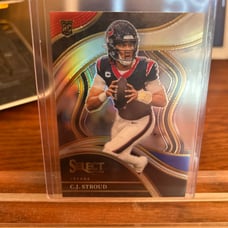 2023 Panini Select Red Blue Club Level Die-Cut C.J. Stroud RC Houston Texans