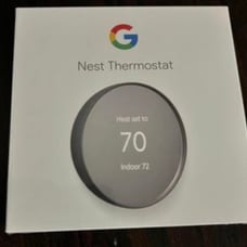Google Nest Thermostat Snow