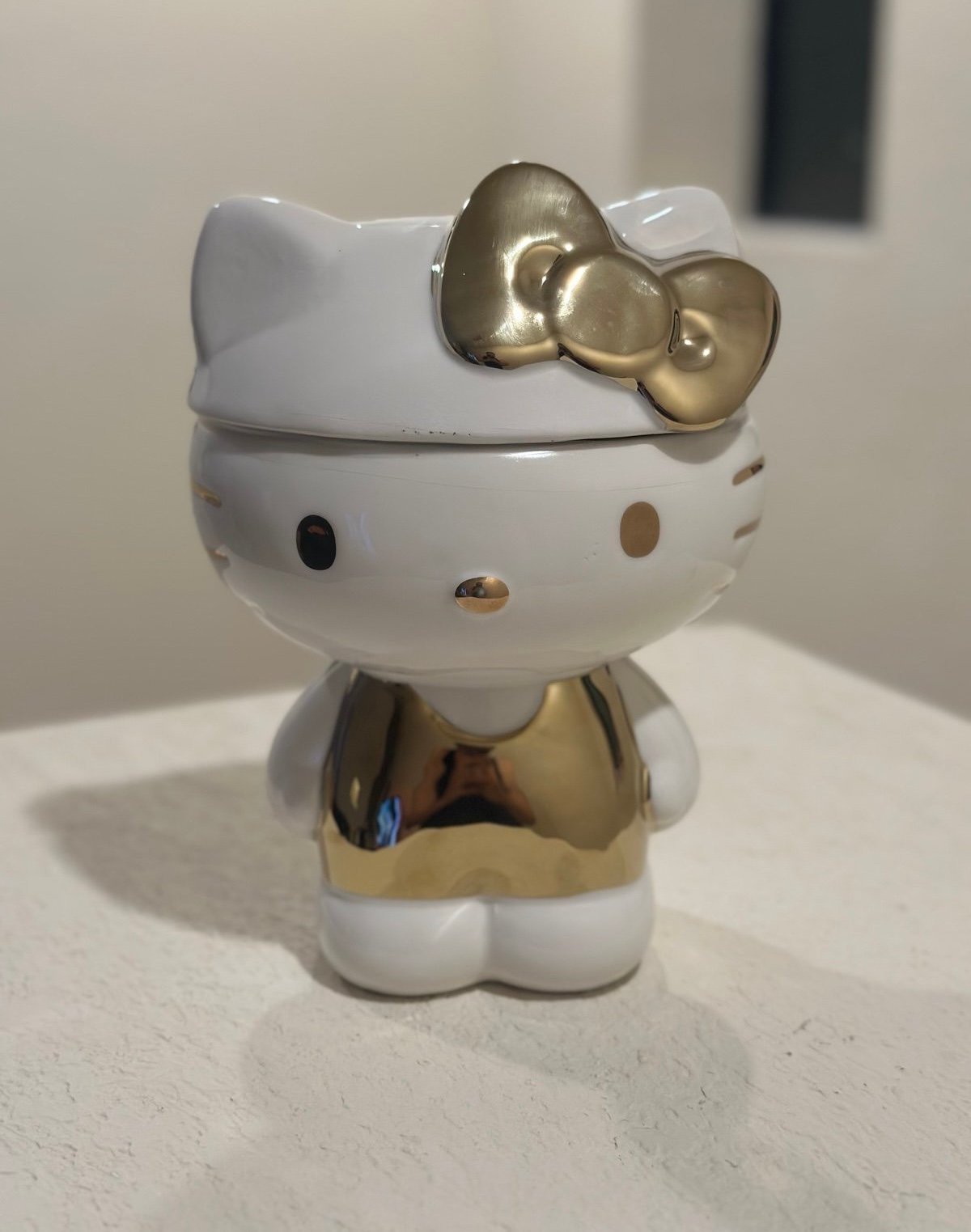 Hello Kitty Cookie jar Canister Gold Edition