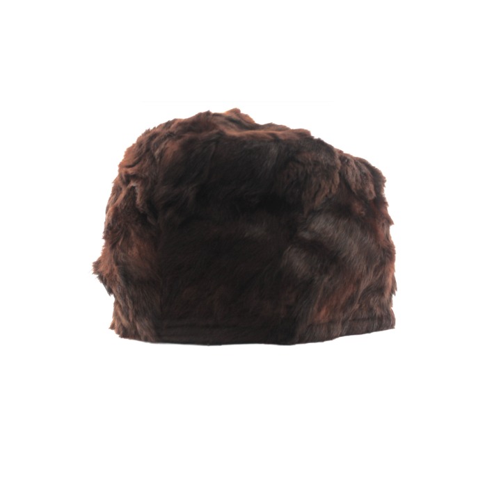 VINTAGE BROWN RABBIT FUR HAT