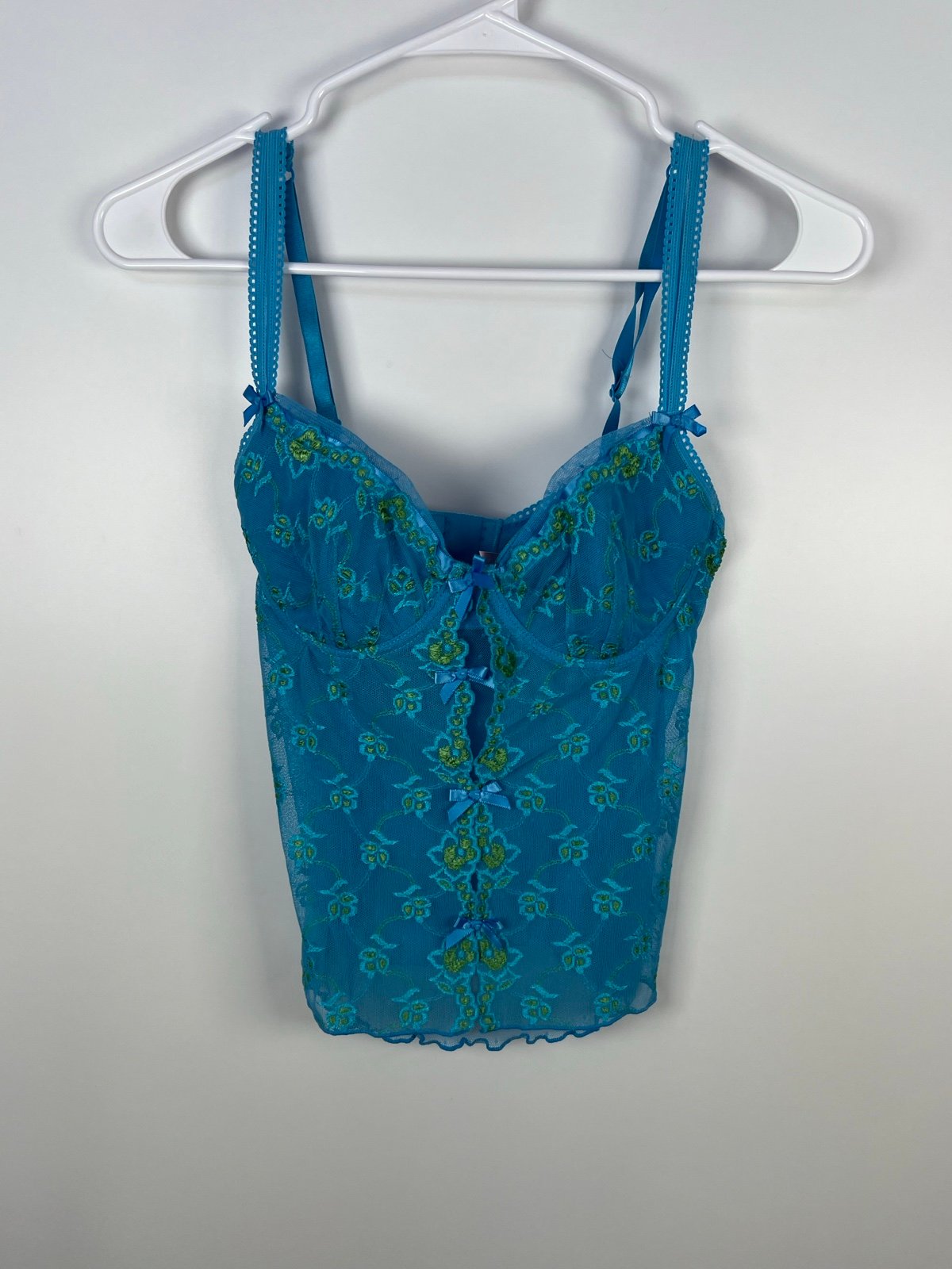 Bustier blue top