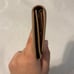 Prada Brown Leather Trifold Compact Wallet