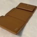 Prada Brown Leather Trifold Compact Wallet