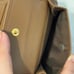 Prada Brown Leather Trifold Compact Wallet