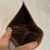 Prada Brown Leather Trifold Compact Wallet
