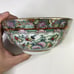Chinese Handpainted Trinket Decorative Bowl Ladies Man Birds Floral Imari Design