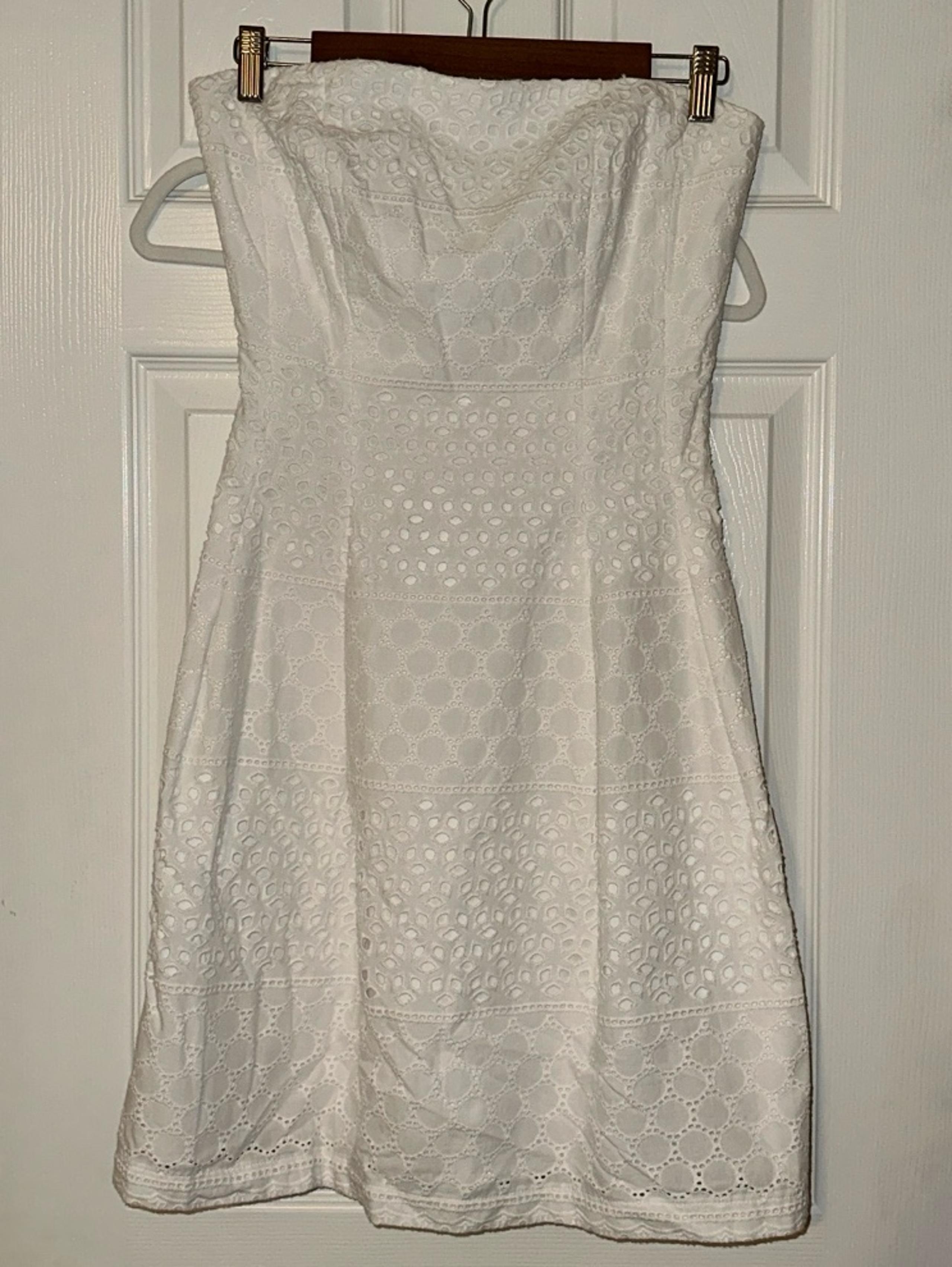 Strappless Eyelet Dress