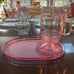 Tupperware Snack Set Plates Footed Mugs Pastel Acrylic Trays and Cups- 1…