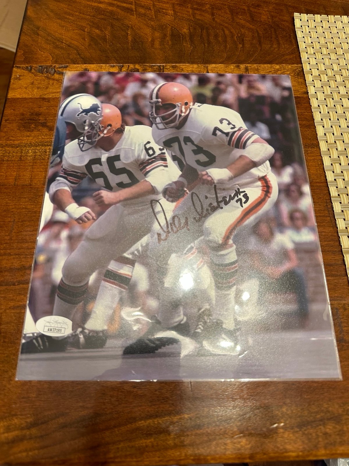 Doug Dieken Cleveland Browns Signed 8x10 Photo JSA COA