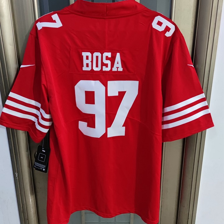 2023 new NFL San Francisco 49ers Nick Bosa 97# Red Jersey