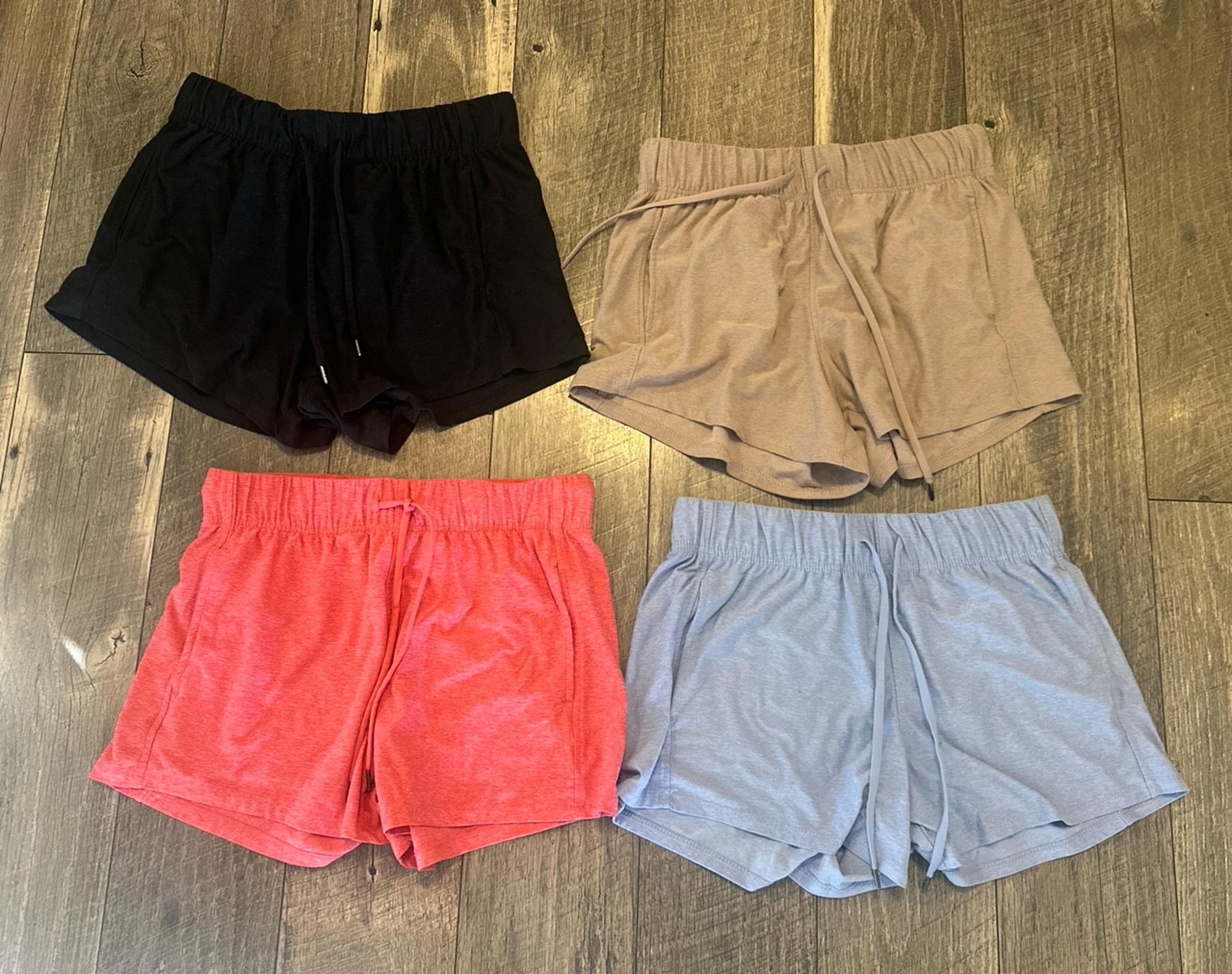 Athletic works buttercore sport shorts, bundle x4