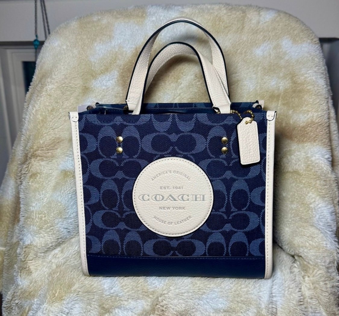 Coach Denim Signature Tote