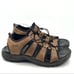 Ecco mens 44 10.5 brown leather walking