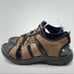 Ecco mens 44 10.5 brown leather walking
