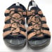 Ecco mens 44 10.5 brown leather walking