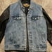Harley Davidson leather jacket & denim vest size large