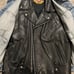 Harley Davidson leather jacket & denim vest size large