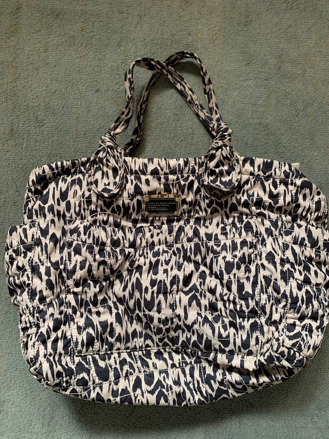 Marc Jacobs diaper bag leopard