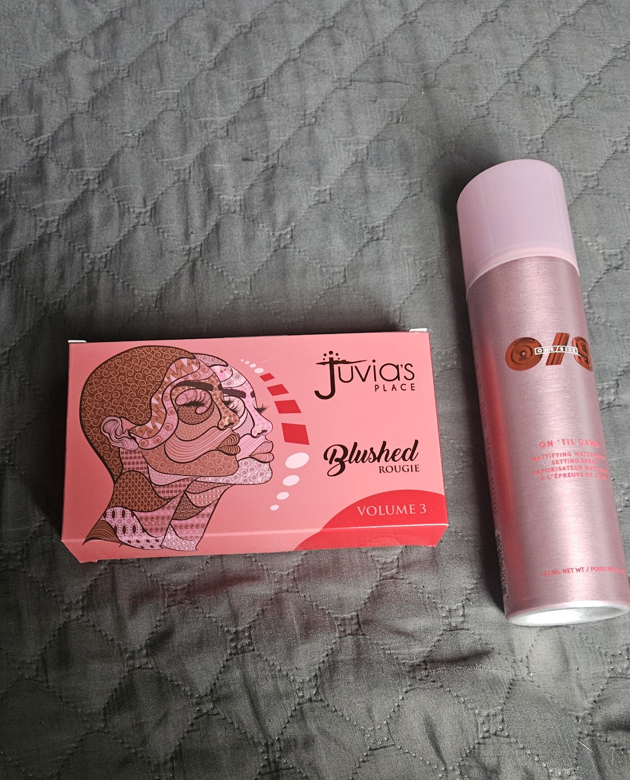 One/Size Setting Spray 3.4oz & Juvias place Blushed volume 3 set new