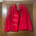 Tory Burch red peacoat