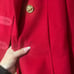 Tory Burch red peacoat