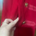 Tory Burch red peacoat