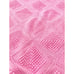 Vintage Bubble Gum Pink Crochet Knit Large Throw Blanket Handmade 70x94”