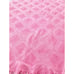 Vintage Bubble Gum Pink Crochet Knit Large Throw Blanket Handmade 70x94”