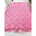 Vintage Bubble Gum Pink Crochet Knit Large Throw Blanket Handmade 70x94”