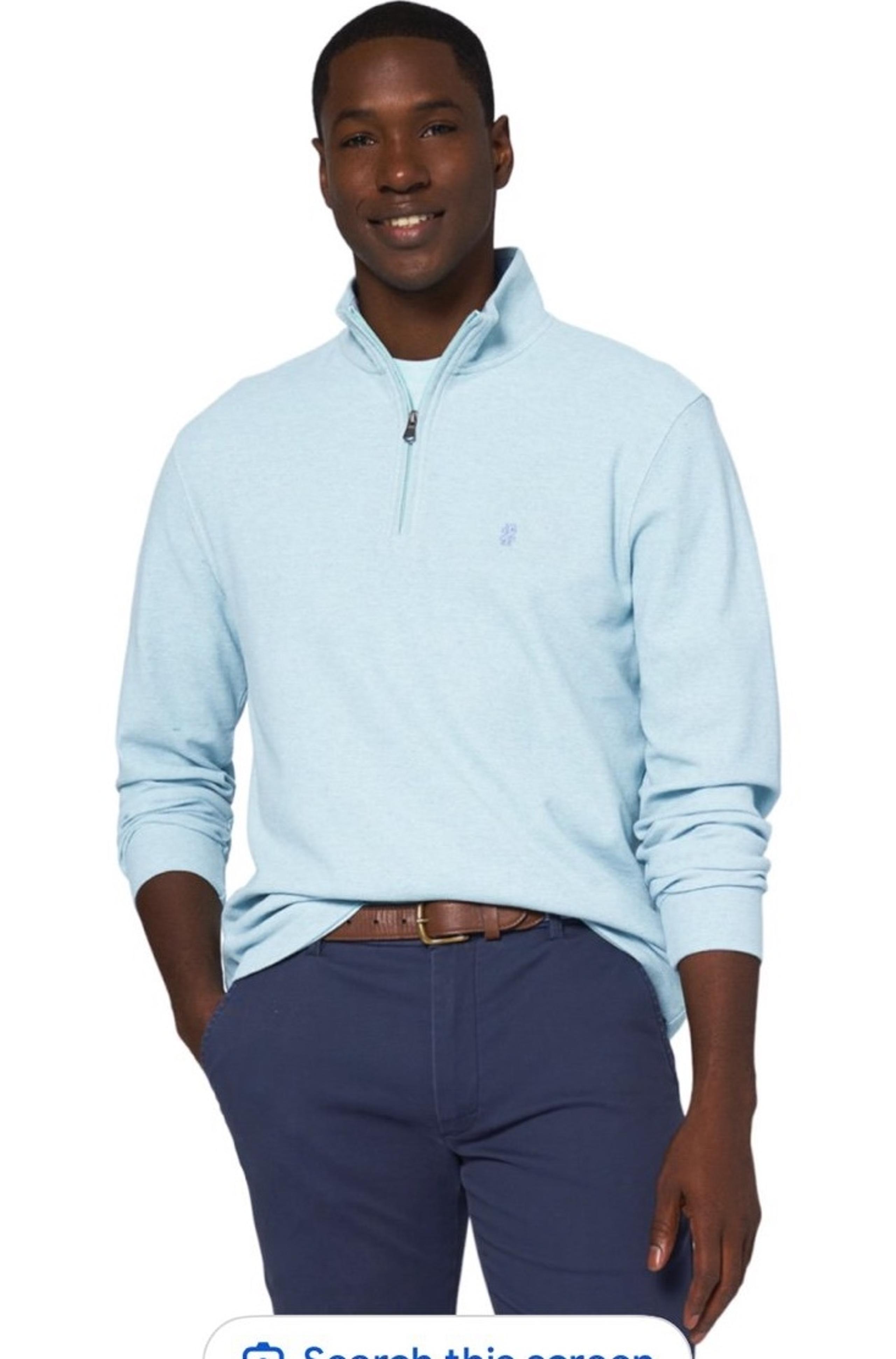IZOD Mens Quarter Zip long sleeve sweatshirt M