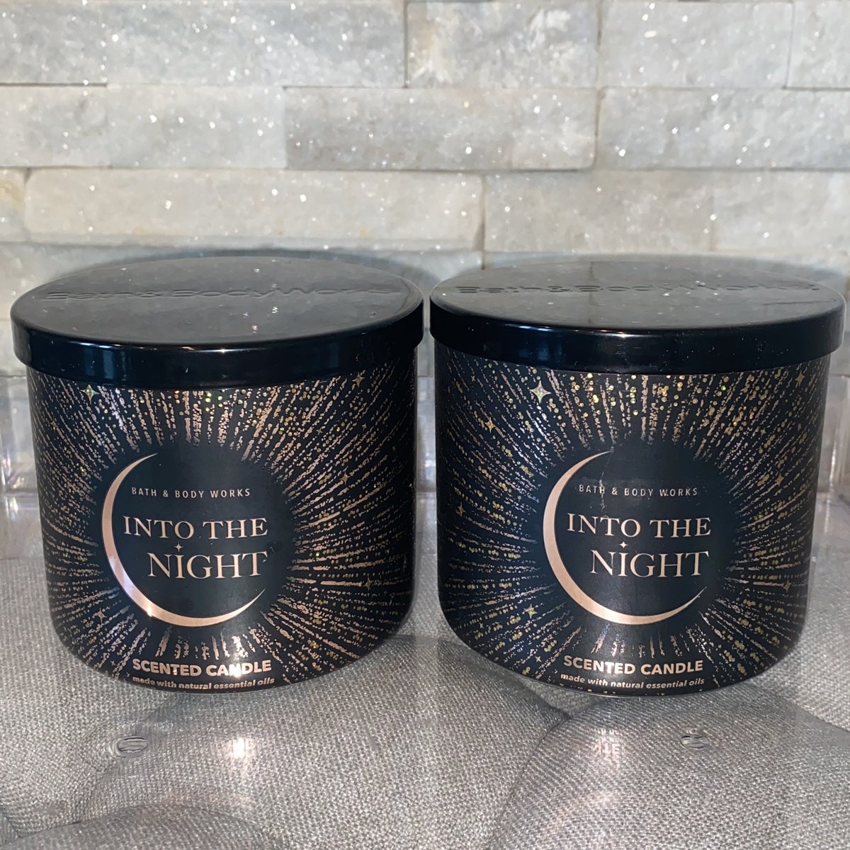 Bath & Body Works Into The Night 3 Wick Candle X2 Bundle